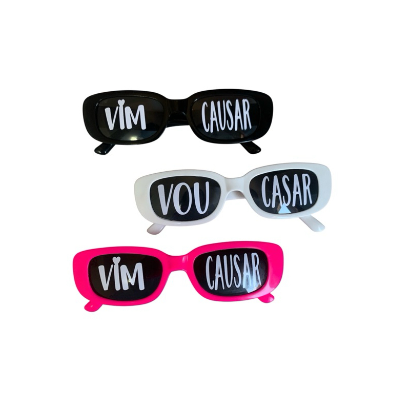 Kit 10 Oculos 1 Vou casar 9 vim causar Para Festa Casamento Despedida