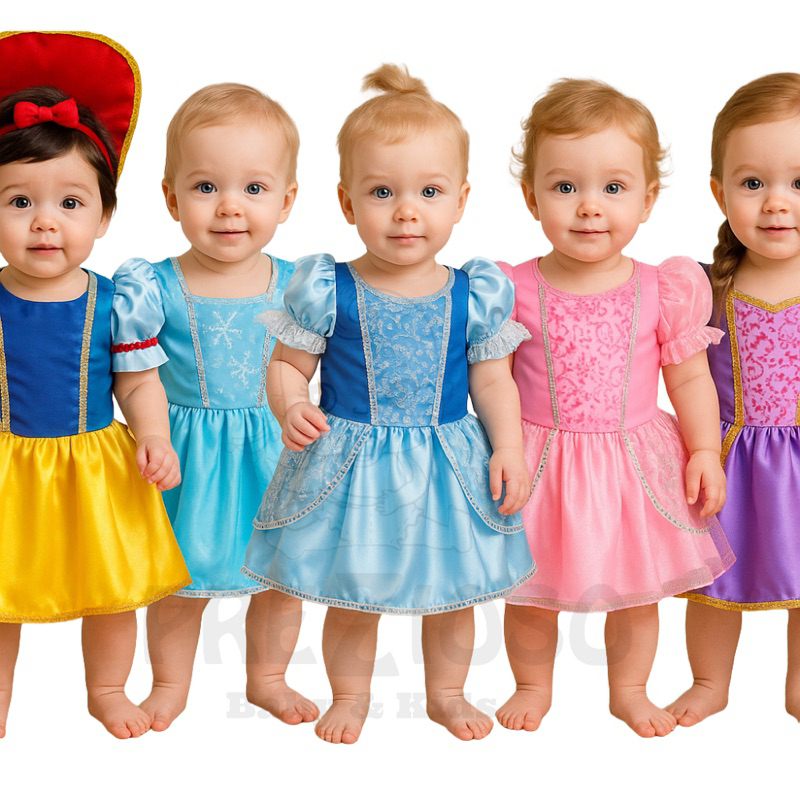 Vestido fantasia P ao 6anos enchoval bebê Reborn recém nascido   mesversário infantil Direto da fábrica qualidade preço