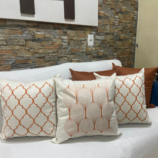Kit de Capa de Almofada Bordada Suede Decorativa - Escolha Sua Combinação em Oferta na Shopee