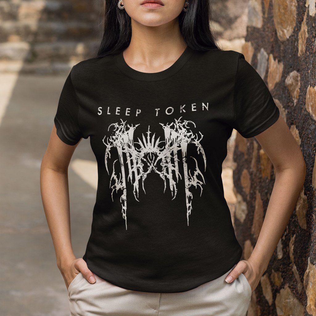 Camiseta Banda Sleep Token Unissex Preta Estampa Rock Metal Alternativo 100% Algodão