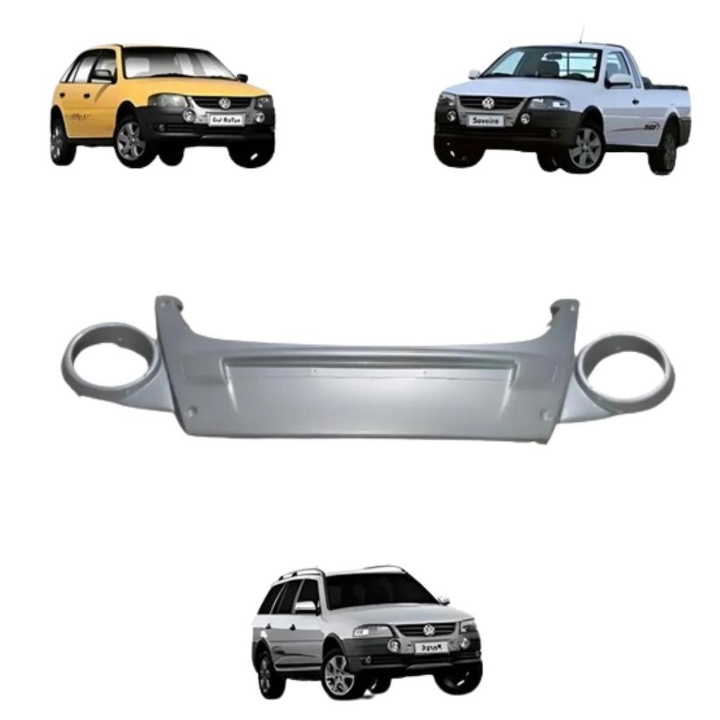 Kit Molduras Dianteira Farol Milha Para choque VW G4 Gol Rallye/ Parati Surf/ Saveiro Surf