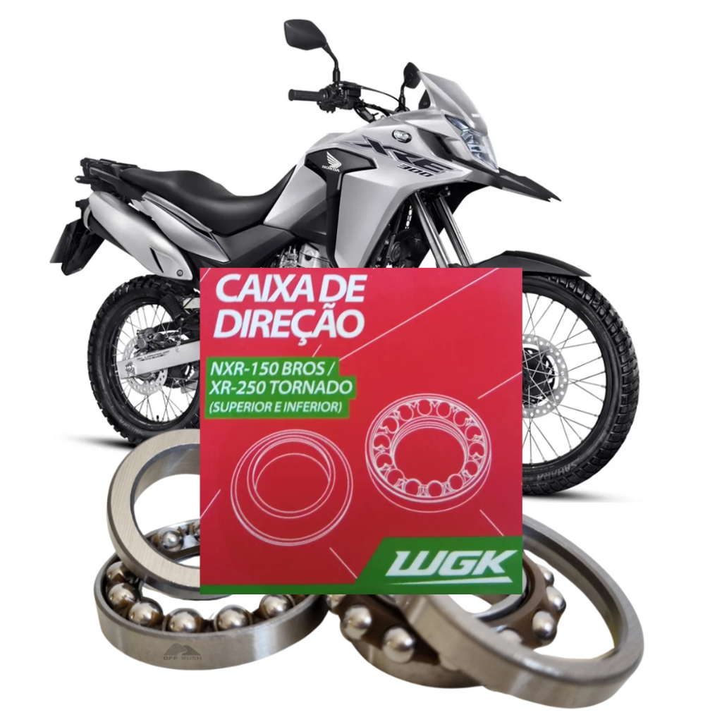 Caixa Direção Xre-300 Nx-4 Falcon Nxr- Bros/125/150/160 CRF 250L-R  XR-250 Tornado XR-650L Wgk-1014401
