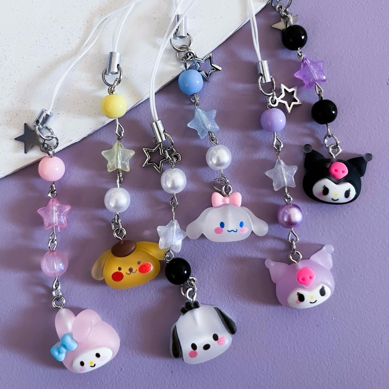PHONE STRAP  | ACESSÓRIO PARA CELULAR SANRIO - KUROMI, MY MELODY, CINNAMOROLL