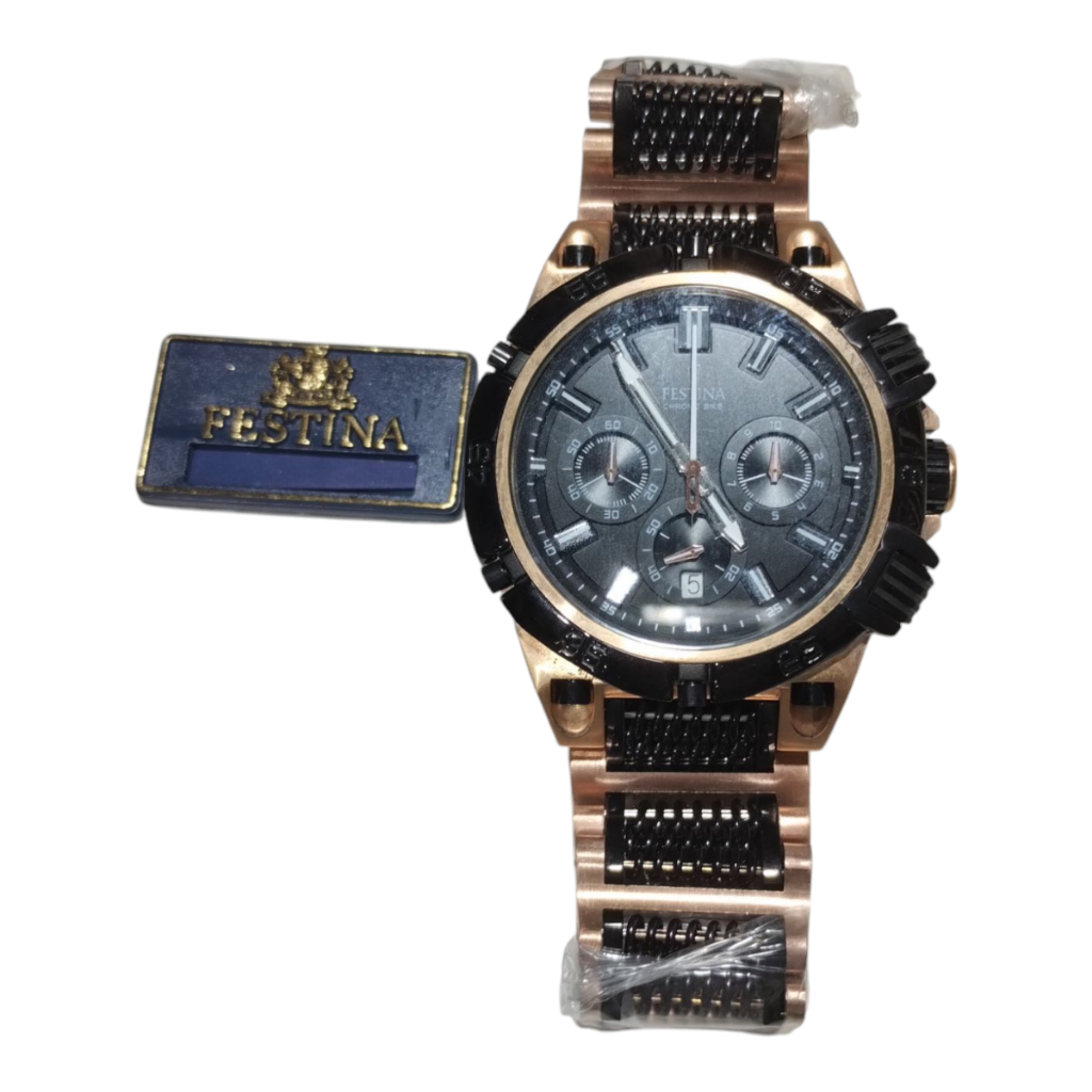 Relógio Masculino Festina Chrono Bike F16776 Cronógrafo Rose Gold