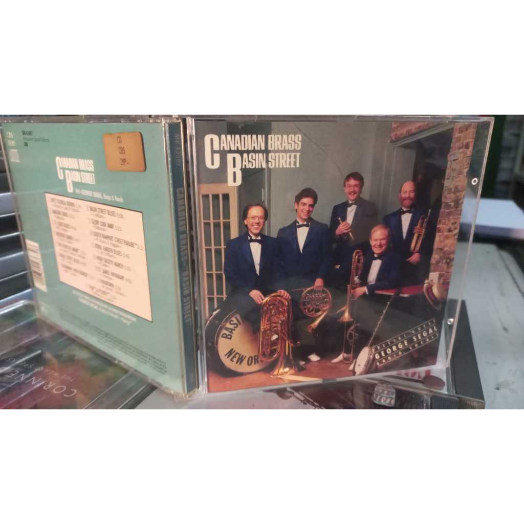 CD CANADIAN BRASS: BASIN STREET - IMP 1987  raro special guest  George Segal-Banjo Vocals -James Mallinson