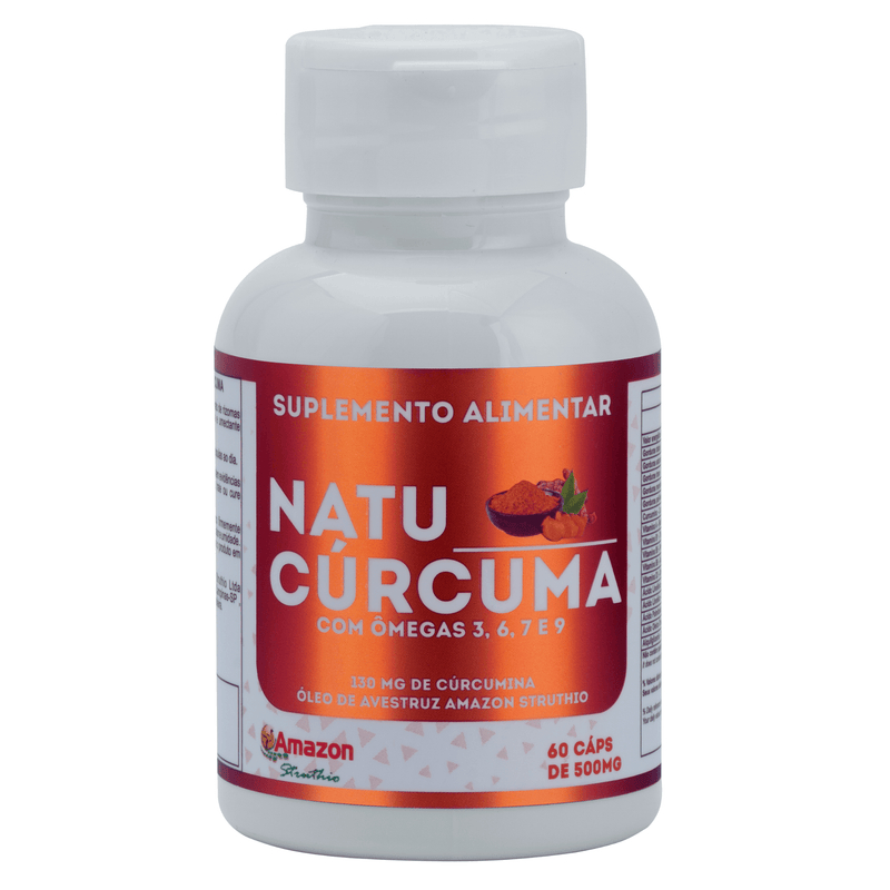 Natu Cúrcuma - Cúrcuma 130mg + Ômegas-3-6-7-9