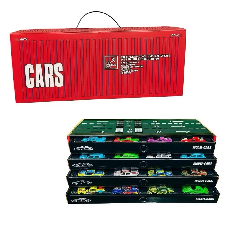 2026 Kit 48 Carrinhos de Brinquedo Fricção Com Pista Contêiner Coleção em Oferta na Shopee