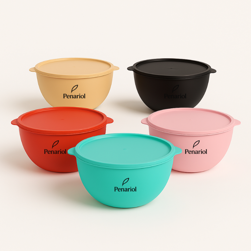 Kit 5 Potes Bowl  1 Litro Aptos Para Freezer, Micro-ondas e Lava-louças em Oferta na Shopee