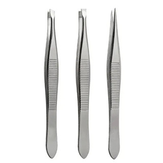 Kit 3 Pinças Para Designer De Sobrancelhas Design Sombrancelhas Pontas Diferentes