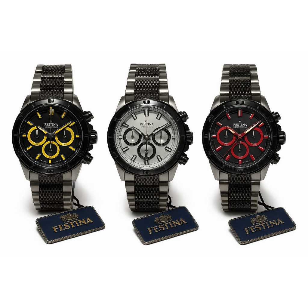 Relógio Masculino Festina Chrono Bike F16774 Cobre e Preto Aço