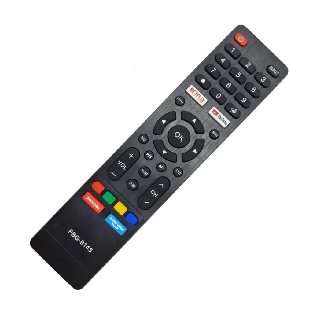 Detalhes do Controle Para Smart compativel Tv Multilaser FBG 9143 LE 7266 SKY 9140 VCA 8288 TL 020 TL 024 TL 032 TL 043