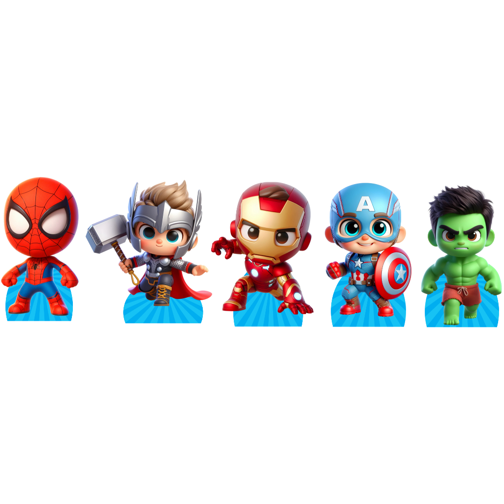 KIT DISPLAY VINGADORES CUTE-VINGADORES BABY-HEROIS CUTE