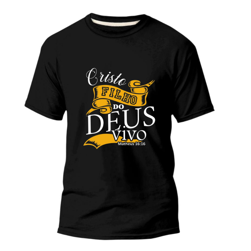 CAMISA CAMISETA ESTAMPADA CRISTO FILHO DO DEUS VIVO 100% ALGODÃO ENVIO RAPIDO