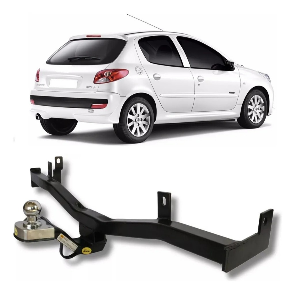 Engate Reboque Fixo Peugeot 206/207 Hatch 1999-2012/1999-2016 700kg em Oferta na Shopee