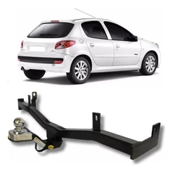 Engate Reboque Fixo Peugeot 206/207 Hatch 1999-2012/1999-2016 700kg