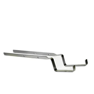 Kit C/3 Suporte Para Calha Chuva Zincado 250mm Fundo 9cm em Oferta na Shopee