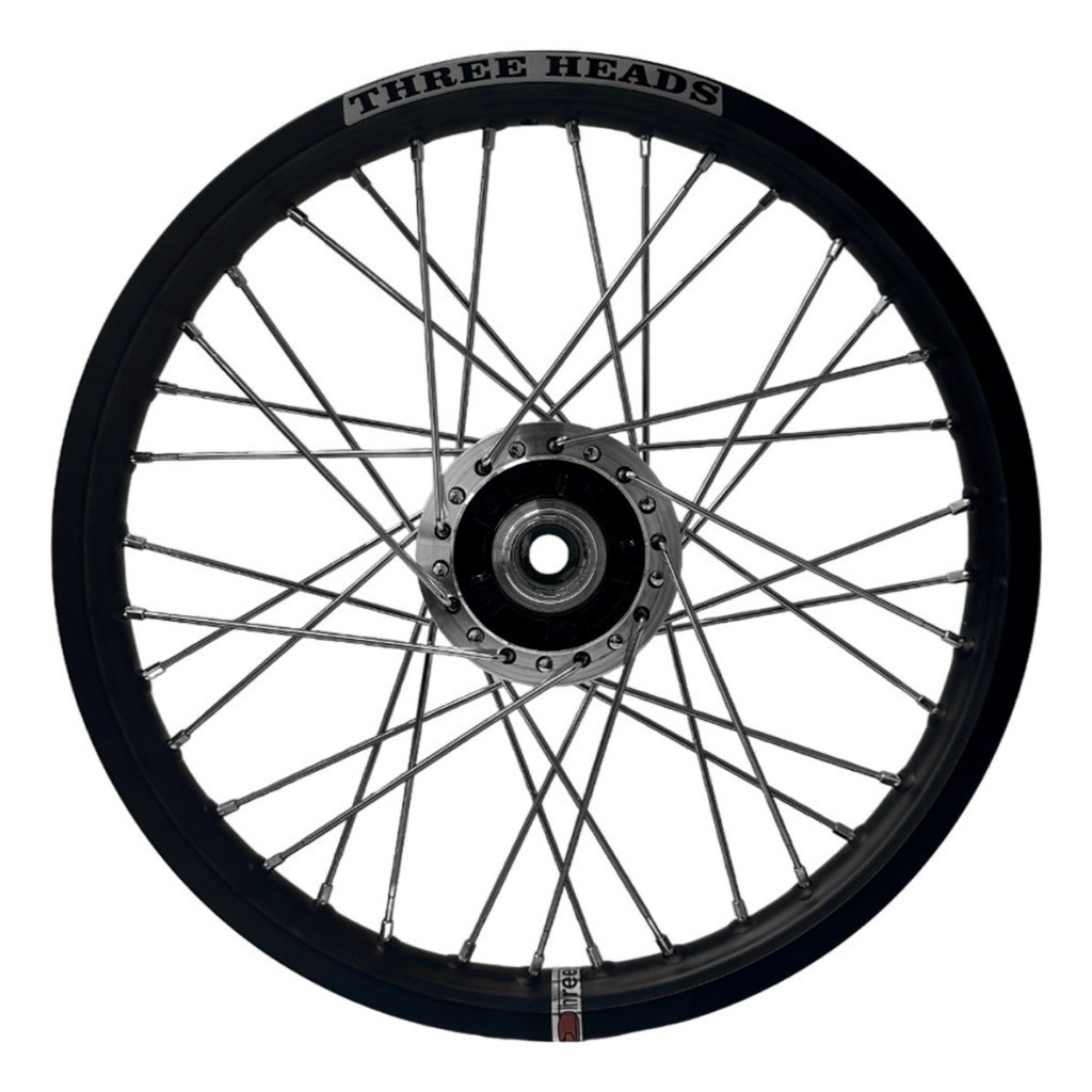 Roda Dianteira Alumínio Three Heads 18x1.60 Titan 150 04 á 13 Fan 150 09 á 13 Start 160 Disco