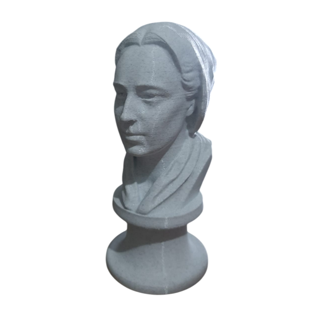 Escultura Busto Susanna Wesley - Escritora Inglesa - Impressão 3D