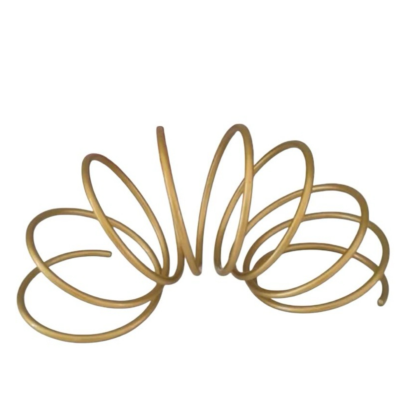 Escultura Decorativa Mola Dourada | Enfeite Moderno para Sala, Escritório ou Nicho em Oferta na Shopee