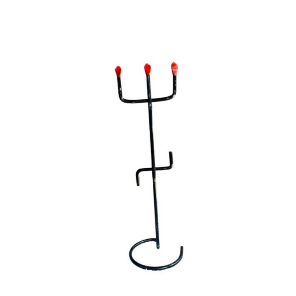 Ferro Garfo Assentamento Exu e  Pomba Gira  10/20 cm com base - Tridente ferramenta ritualística na Umbanda