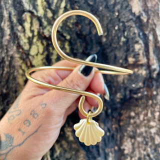 ✨Lançamento Bracelete Dourado Concha Praiano Verão Design Exclusivo em Oferta na Shopee