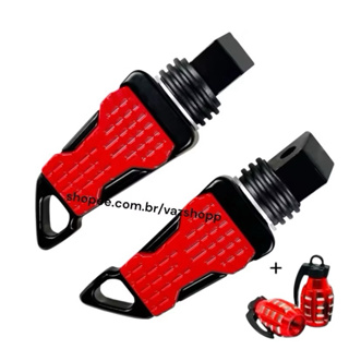 Pedaleira Moto SportX Universal + Tampa Granadinha Bico Pneu em Oferta na Shopee