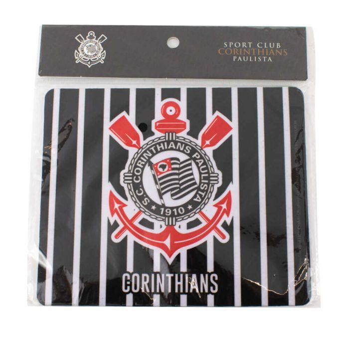 MOUSE PAD CORINTHIANS LISTRADO OFICIAL DO CLUBE ORIGINAL 18X22 CM