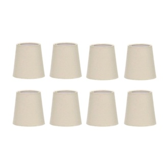 kit 8 cúpulas para abajur e lustres  com tecido medindo 8x12x12 modelo pinça em Oferta na Shopee