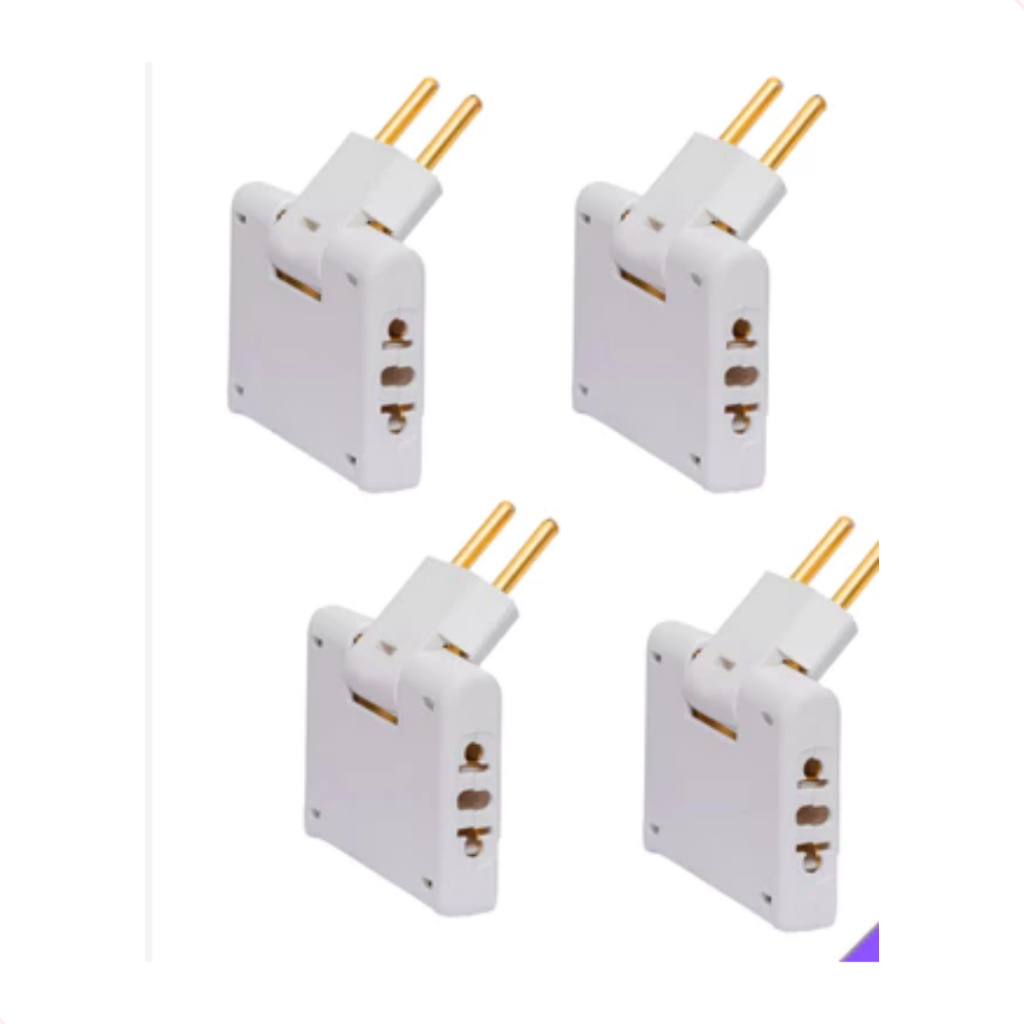 Adaptador Benjamin Articulado Deslocado 10A tomada Resistente Bivolt universal