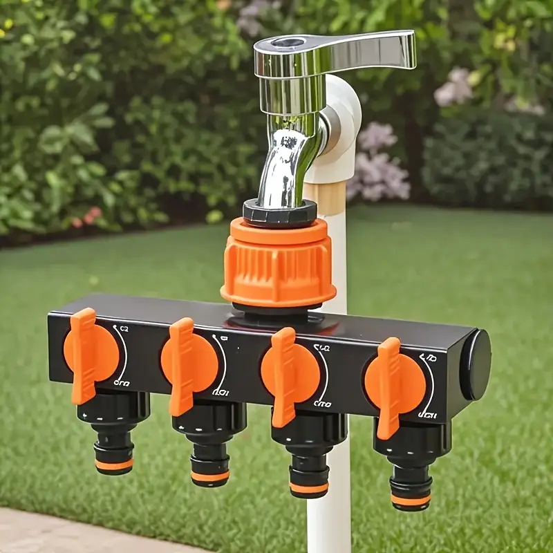 Divisor Distribuidor Mangueira Jardinagem 1 Entrada 4 Saídas