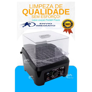 Lava Louças Praxis Portátil LLPP Semi-Automática 127V Preto em Oferta na Shopee