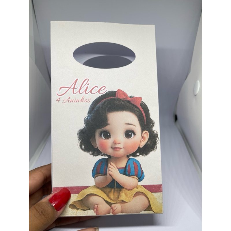 Sacolinha surpresa Branca De Neve Baby festa Infantil em Oferta na Shopee