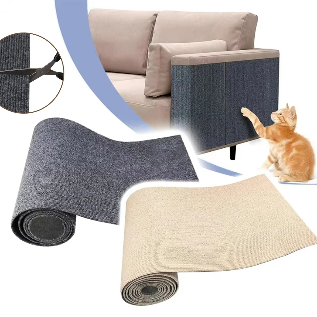 Arranhador Adesivo GRANDE em Carpete para Gato - Protetor de Sofá Cama Box e Parede - 40x100cm, 40x200cm,30x60cm