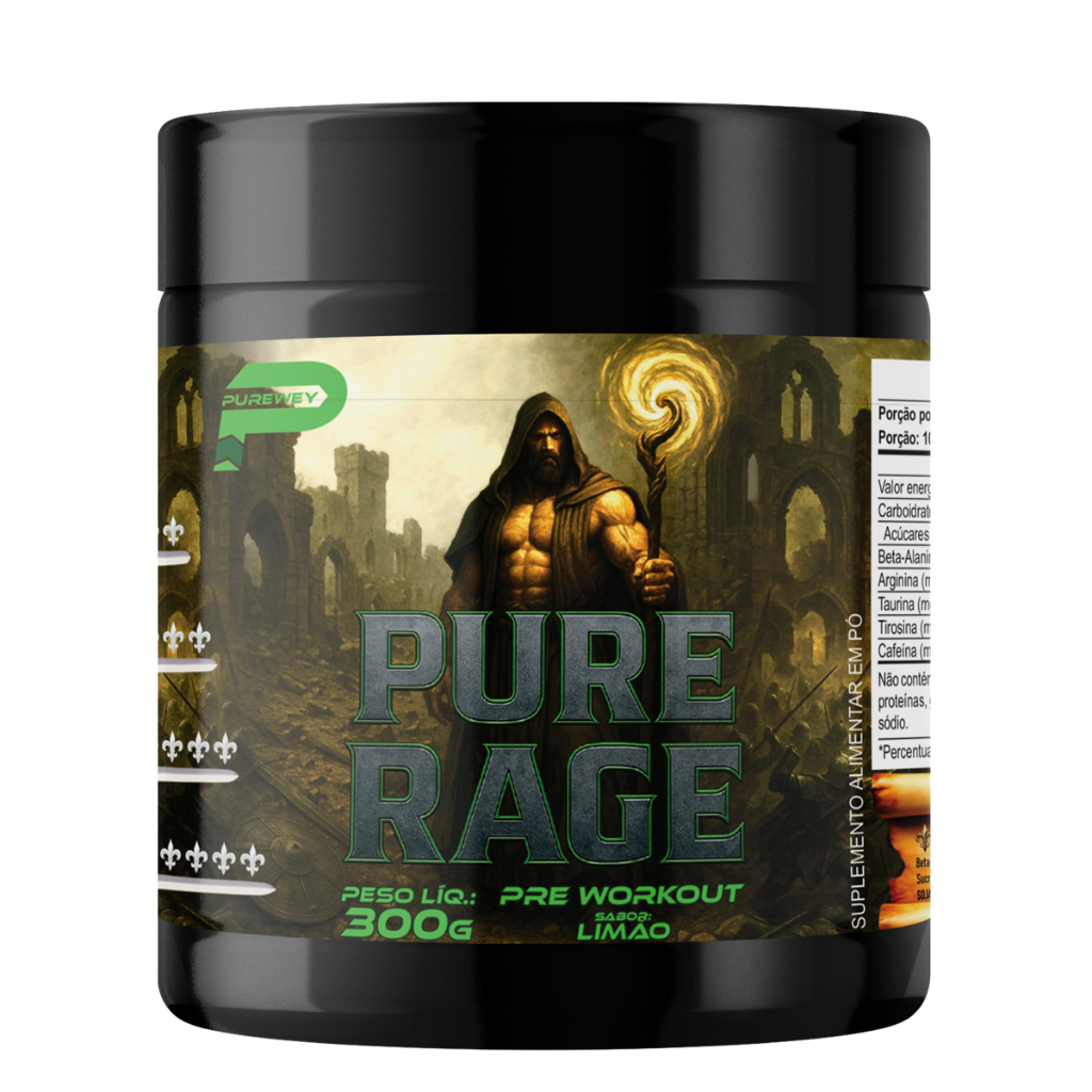 Pré Treino Pure Rage Pote 300g - Purewey