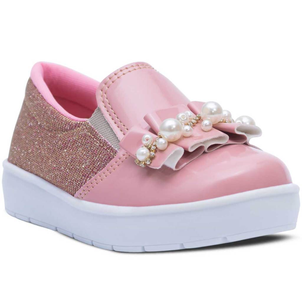 Tênis Slip On Infantil Menina Calce Fácil Moda Casual 11.57 em Oferta na Shopee