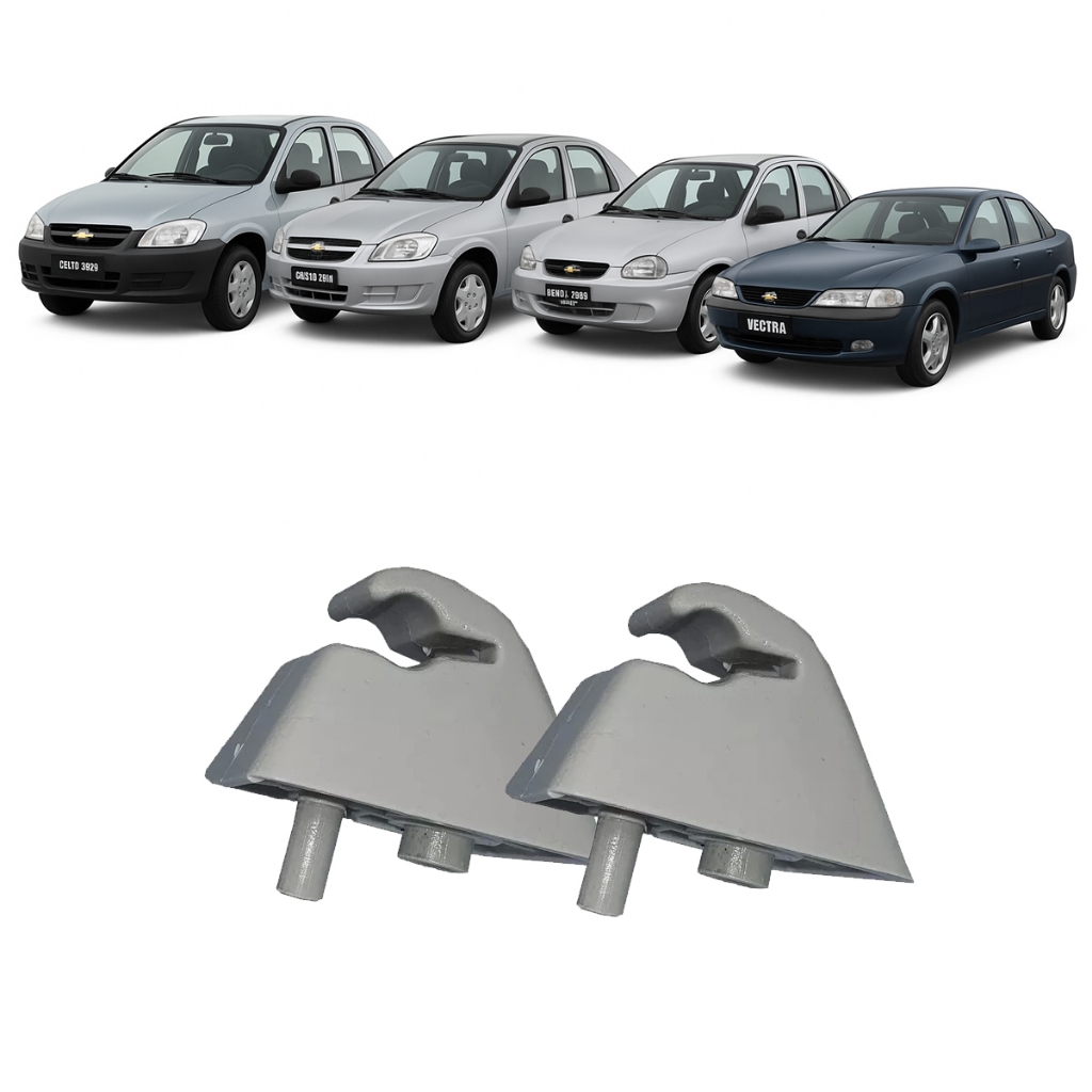 Par de Presilha Suporte do Quebra-Sol Celta 02 a 16 Prisma 08 a 12 Corsa Classic 94 a 17 Vectra 94 a em Oferta na Shopee