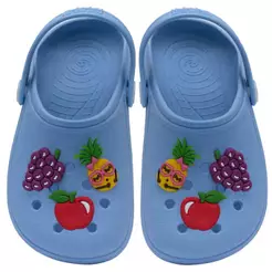 Sandalia Babuche Infantil Nº 19 ao 36 Menina Chinelo Moda Calce Fácil Frutinhas 12.19