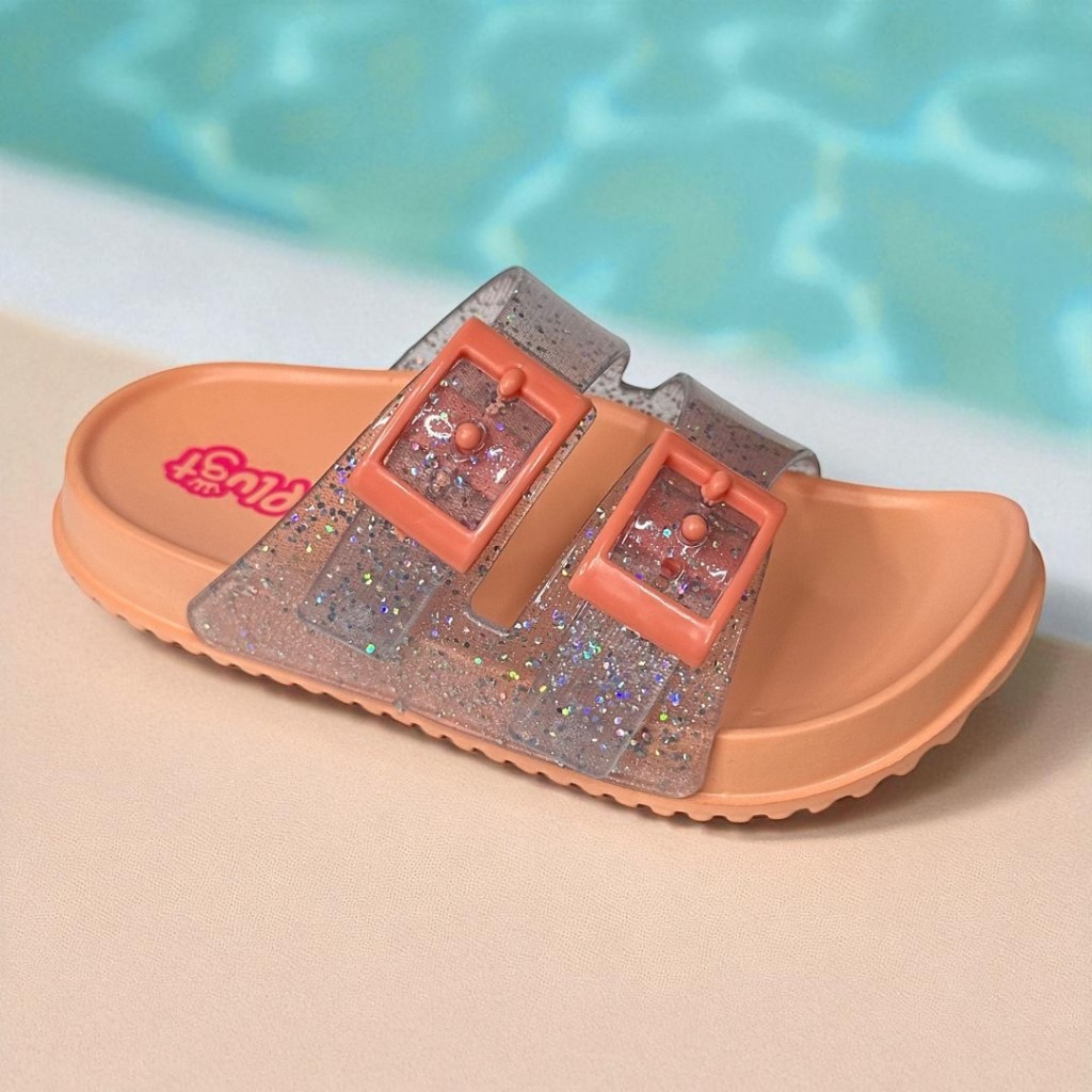 Sandália Chinelo Infantil Plugt Menina Birken Pessêgo Confortável Macio Moda Verão Antiderrapante em Oferta na Shopee