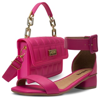 Kit Bolsa E Sandalia Infantil Feminina Menina Saltinho Baixo Grosso Festa Social K05 em Oferta na Shopee