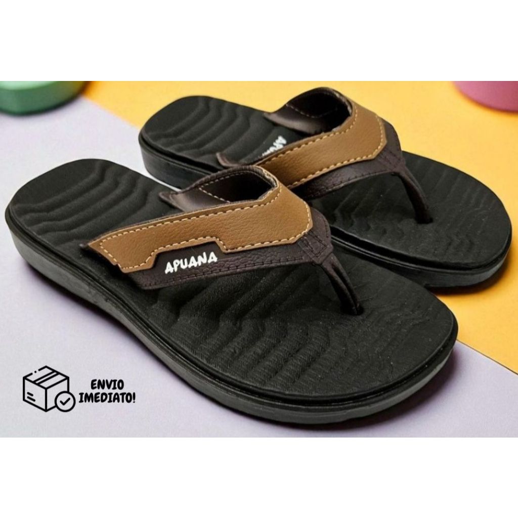 Chinelo Masculino Detalhe Apuana  Confortavel Menino Homem