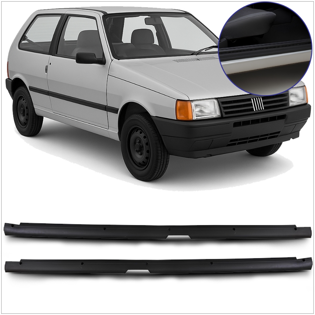 Soleira Acabamento Porta Preto 2 Portas Uno 1984 a 2010 Prêmio Elba 1984 a 1996 em Oferta na Shopee