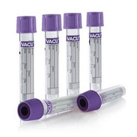 Tubo De Coleta A Vácuo Vidro Edta K3 4 Ml - 6 Unidades