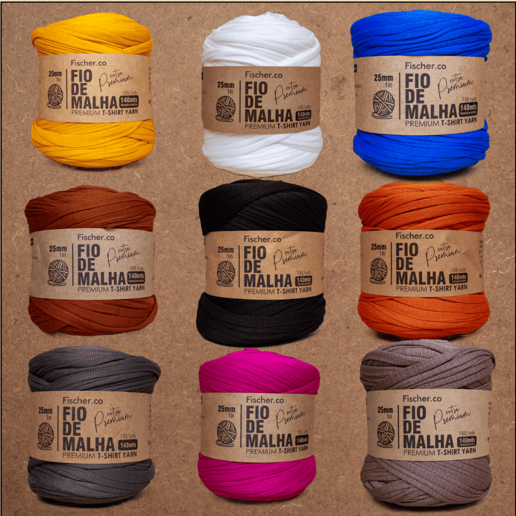 Fio de Malha Premium Fischer Sem Emendas Para Crochê em Oferta na Shopee