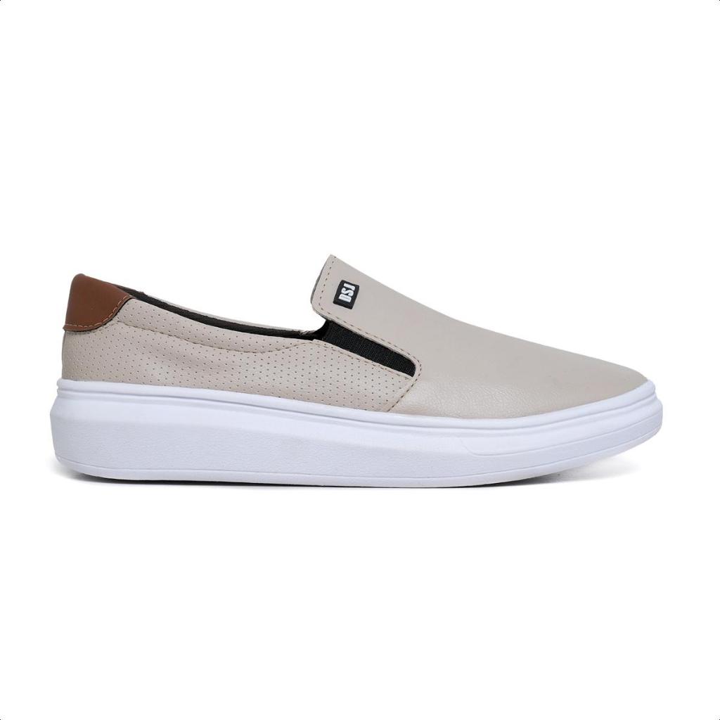 Iate Slip On Masculino Sapato Casual Leve e Confortável Sola Alta