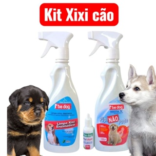 Kit Xixi Cão - 1 Limpa Xixi Desmarca Território + 1 Educador Pipi Pode Pipi e Pipi Não Pode  Be Dog em Oferta na Shopee