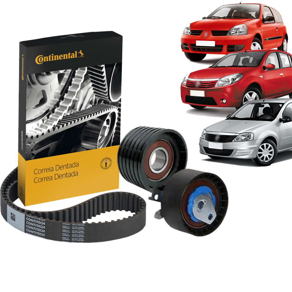 KIT TENSOR CORREIA DENTADA RENAULT CLIO 1.6 16V 98/07, LOGAN 1.6 16V 07/13, MEGANE 1.6 16V 95/00 ORIGINAL CT988