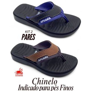 KIT 2 Pares Chinelo Infantil Masculino Detalhe Sandalia Menino Promoção em Oferta na Shopee