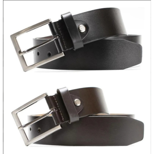 Kit 2 Cinto Social Masculino Couro Legítimo Elegante Fivela