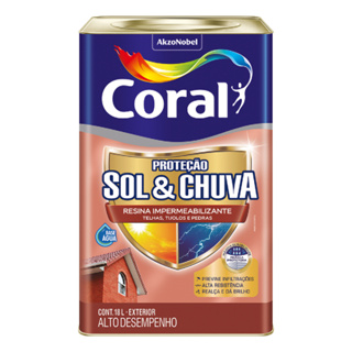 Coral Sol e Chuva Resina Impermeabilizante 18l em Oferta na Shopee