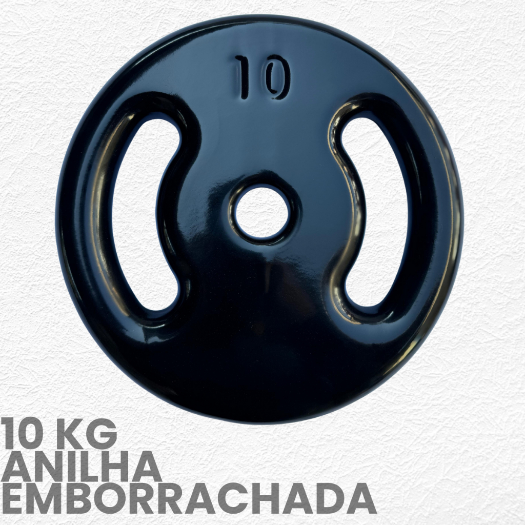 Anilha Emborrachada 10kg - 1 unid
